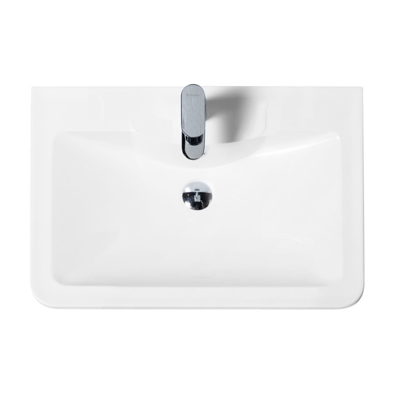 Тумба с раковиной напольная BelBagno ALBANO 60 Bianco Lucido, раковина белая