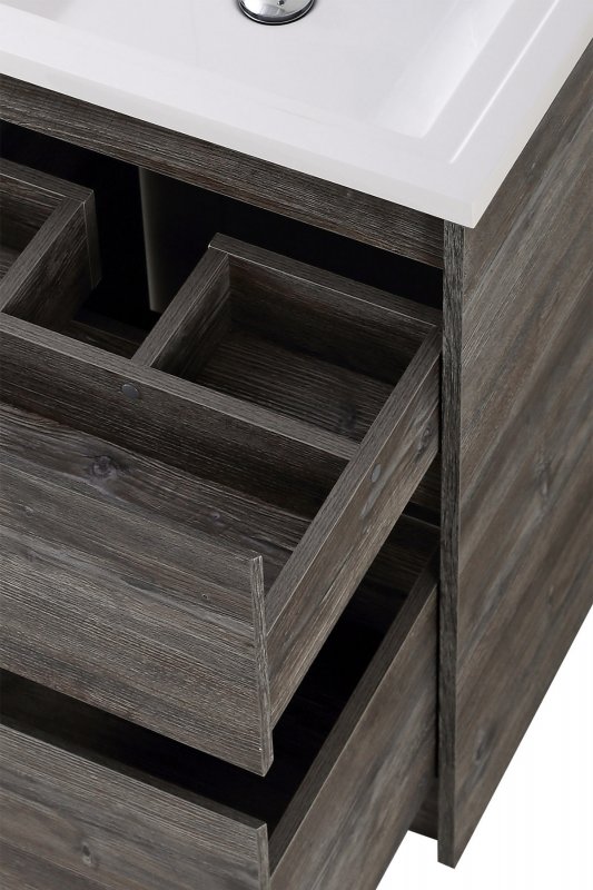 Тумба с раковиной напольная BelBagno KRAFT-LVD-58/120-L Pino Pasadena, раковина белая