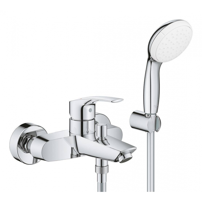 Смеситель для ванны с душевым гарнитуром Grohe Eurosmart 2021 (33302003)