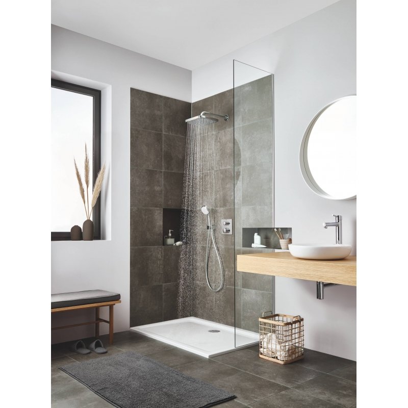 Душ верхний вид струи Grohe Tempesta 250 CUBE 1, хром (26682000)