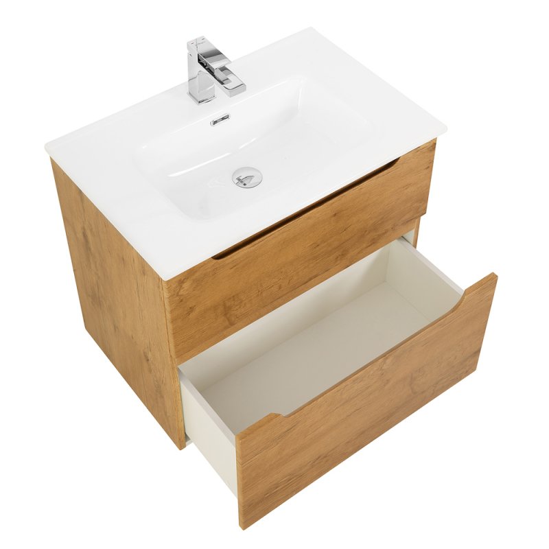 Тумба с раковиной подвесная BelBagno ETNA-H60 60 Bianco Lucido, раковина белая