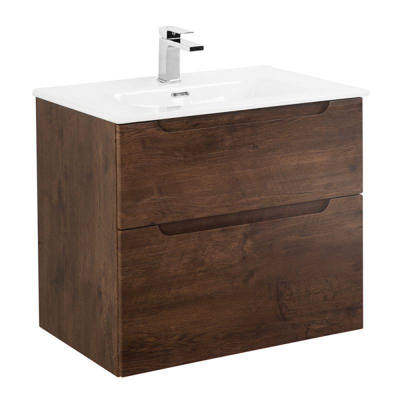Тумба с раковиной подвесная BelBagno ETNA-H60 70 Bianco Lucido, раковина белая