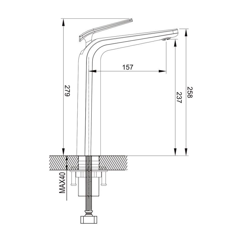 Смеситель для раковины ROSE R39C R3911C