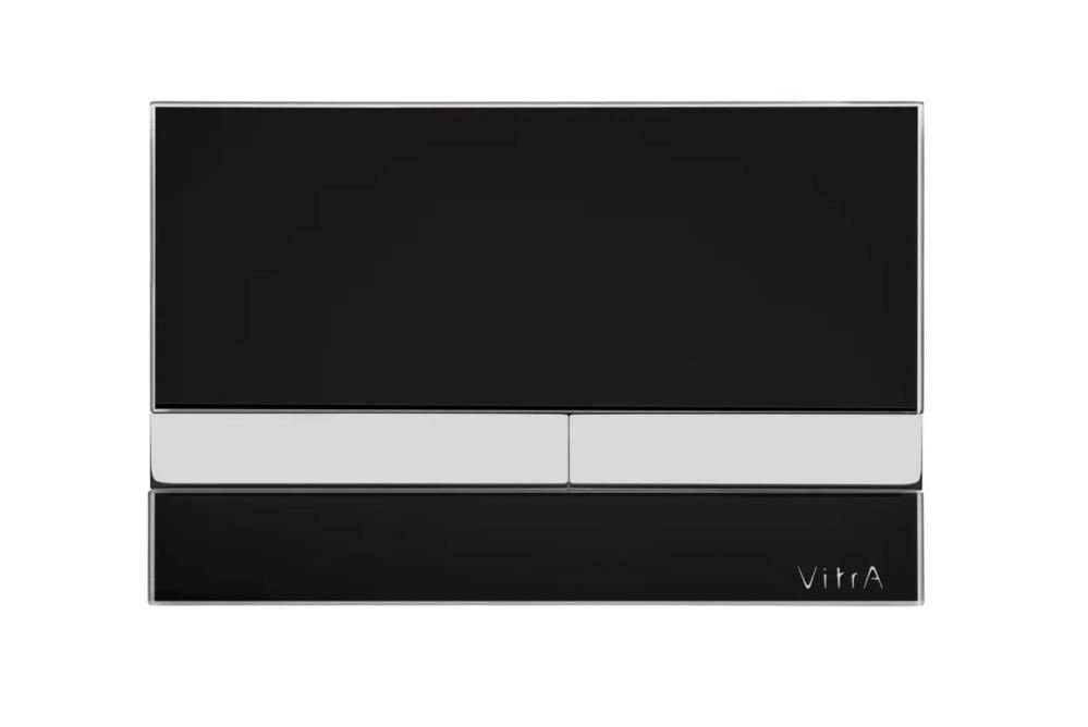 Кнопка смыва VitrA Select, стекло, цвет Глянцевый Черный