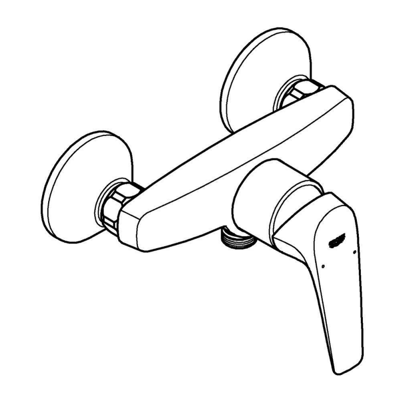 Смеситель для душа Grohe BauFlow с подключением шланга хром (23755000)