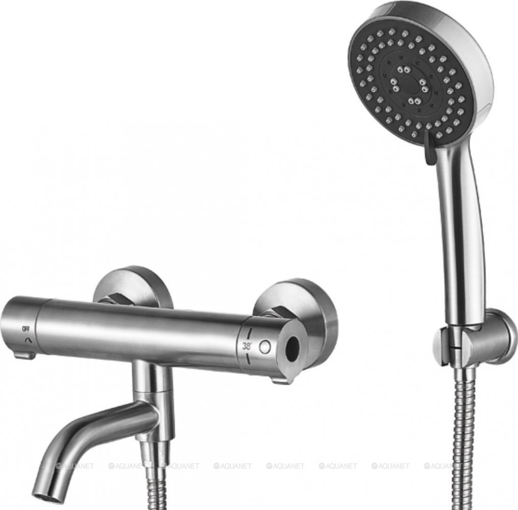 Смеситель для ванны с душем Aquanet Steel AF210-21TS