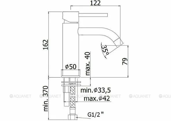Смеситель для раковины Paffoni Light LIG071BO