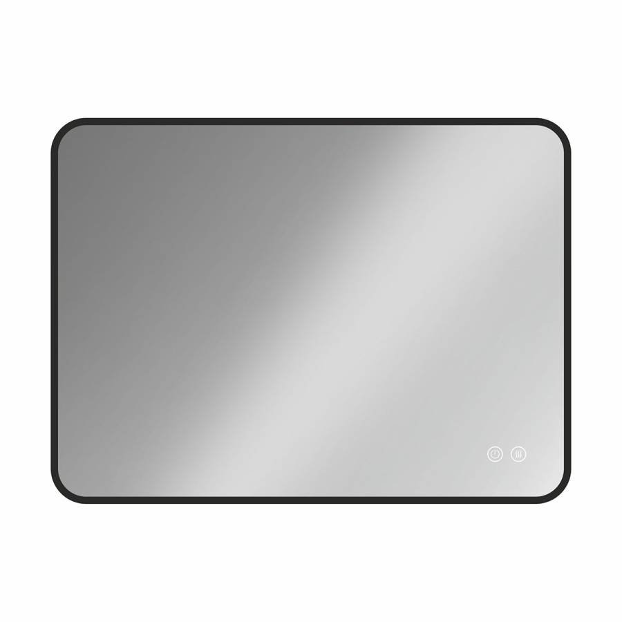 Зеркало LED VLM-3VC800B-2 800х600 c сенсорным выключателем и диммером, антизапотевание