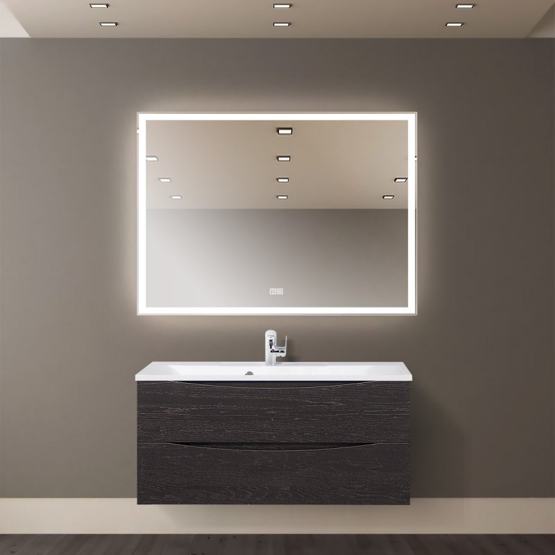 Тумба с раковиной подвесная BelBagno MARINO 110 Bianco Lucido, раковина белая