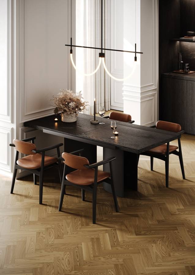 Кварцевый паркет Quartz Parquet Штучный паркет Вяз Кенигсберг, 44-550-62, 5/0,6 мм