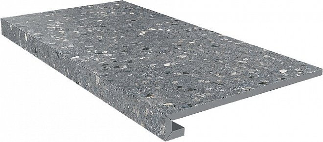 Ступень SG632820R\GCF клееная Терраццо серый темный 33x60x0,9