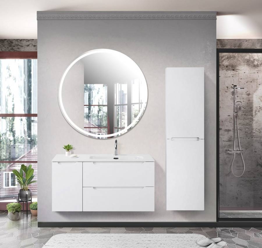 Керамическая раковина, чаша слева BelBagno BB1000ETL-L