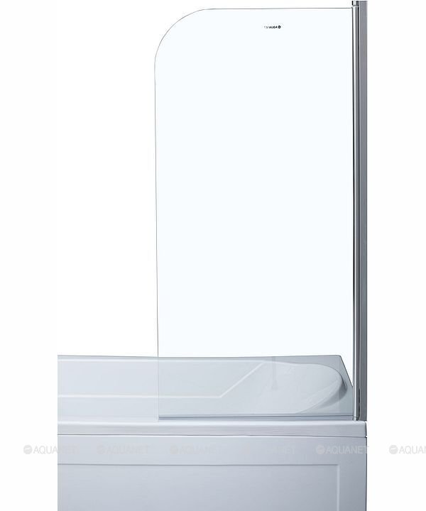 Шторка для ванны Aquanet SG-750, прозрачное стекло