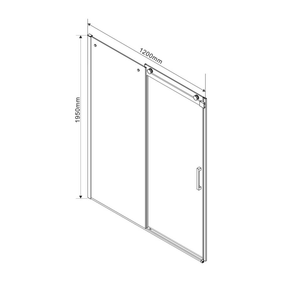 Душевой уголок Como VSR-1C1012CLB, 1200*1000, черный, стекло прозрачное