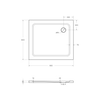 Поддон SMC CEZARES TRAY-M-AH-100/80-35-W