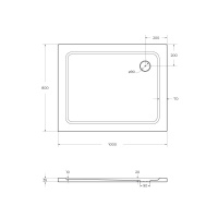 Поддон SMC CEZARES TRAY-M-AH-100/80-35-W