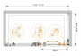 STYLUS-O-M-AH-1-140/100-C-Cr Душевой уголок