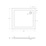 Поддон SMC CEZARES TRAY-M-AH-100/80-35-W